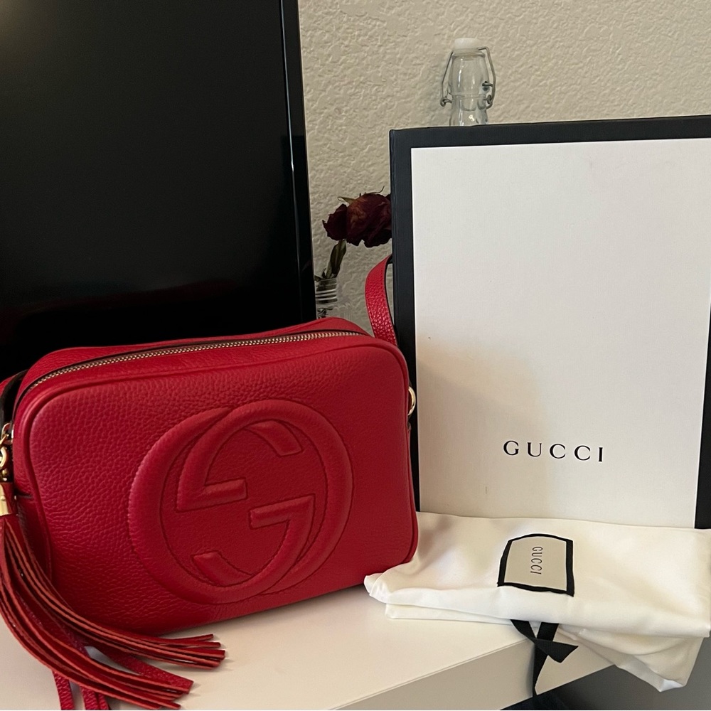 GUCCI Soho Small Leather Disco Bag